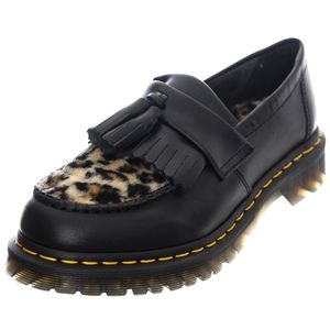 ADRIAN LEOPARD FAUX FUR TASSEL LOAFERS Dr. Martens